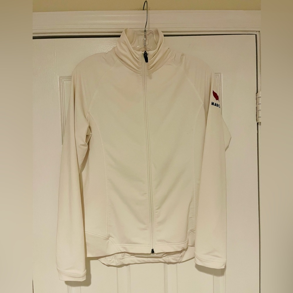 Women’s Peter Millar Katy Full Zip Jacket 50+ UPF Wicking White Jacket Size M